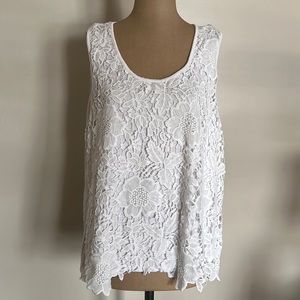 Crochet Floral Front Tank